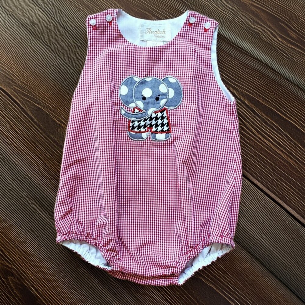 Rosalina Collections Elephant Bubble Romper Size 6m